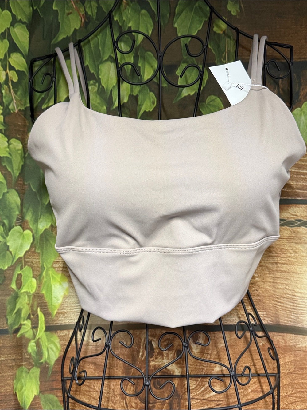 🆕Women's Double-Strap Crop Top in Nude